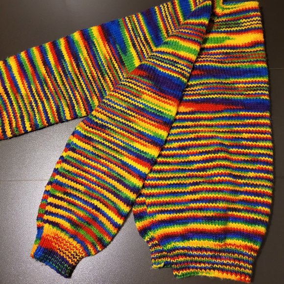 Handmade Rainbow Sweater - Picture 2 of 4